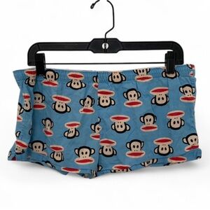 Y2K Paul Frank Monkey Head Print Lounge Shorts